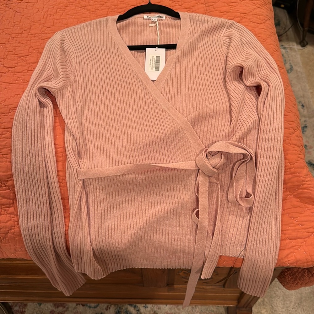 NWT Reformation Blaire Wrap Cardigan